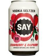Say Vodka Seltzer Strawberry & Raspberry burk