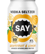 Say Vodka Seltzer Grapefruit Lemon can