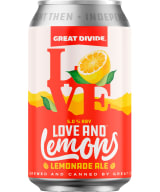 Great Divide Love and Lemons Lemonade Ale burk