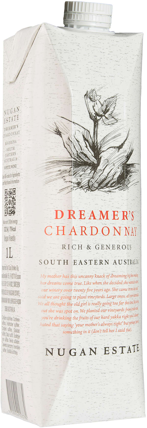 Nugan Estate Dreamer's Chardonnay 2025 kartonkitölkki