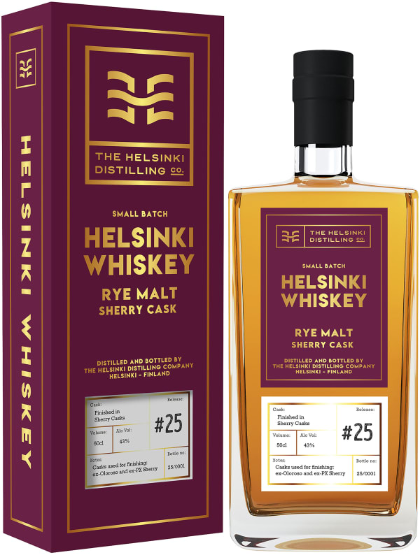 Helsinki Whiskey Rye Malt Sherry Cask #25 - Finland - Whisky | Alko
