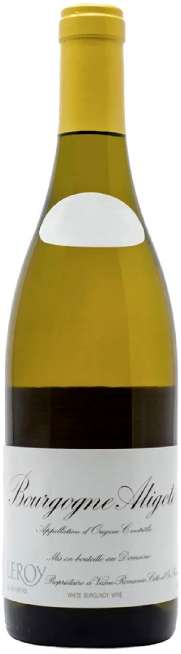 Domaine Leroy Bourgogne Aligote 2017 - France - White wine | Alko