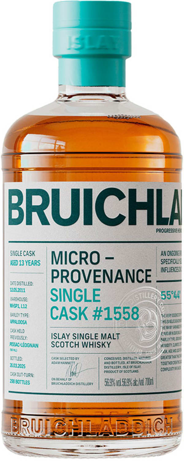 ブルックラディ MICRO-PROVENANCE SINGLE CASK Bruichladdich Micro Provenance Single Cask #1558 - Scotland