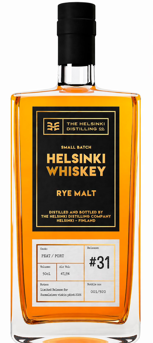 Helsinki Whiskey #31 Peated Port SVP 2026 Rye Malt - Finland