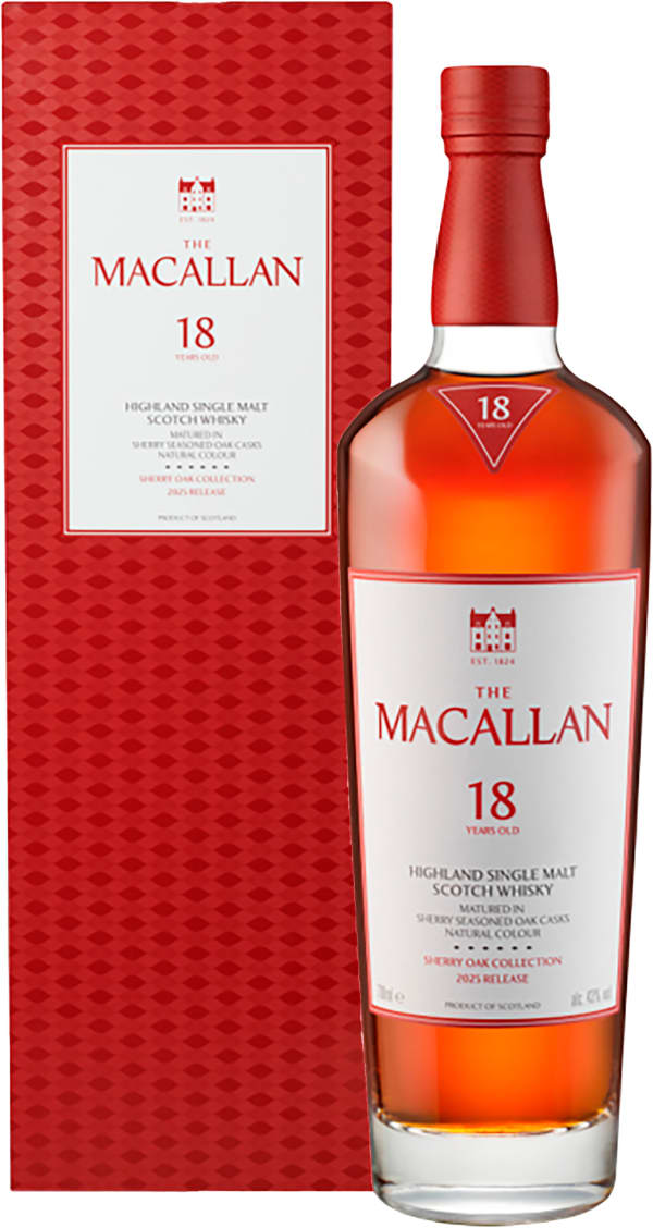 ウイスキー The Macallan 18 Years Old SherryOak Cask The Macallan Sherry Oak Cask 18 Years Old Single Malt 2023 Release