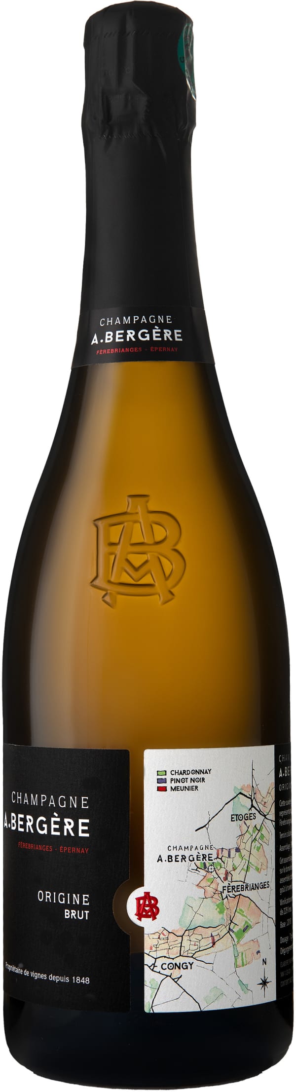 A. Bergere Origine Champagne Brut Magnum - France - Sparkling wine